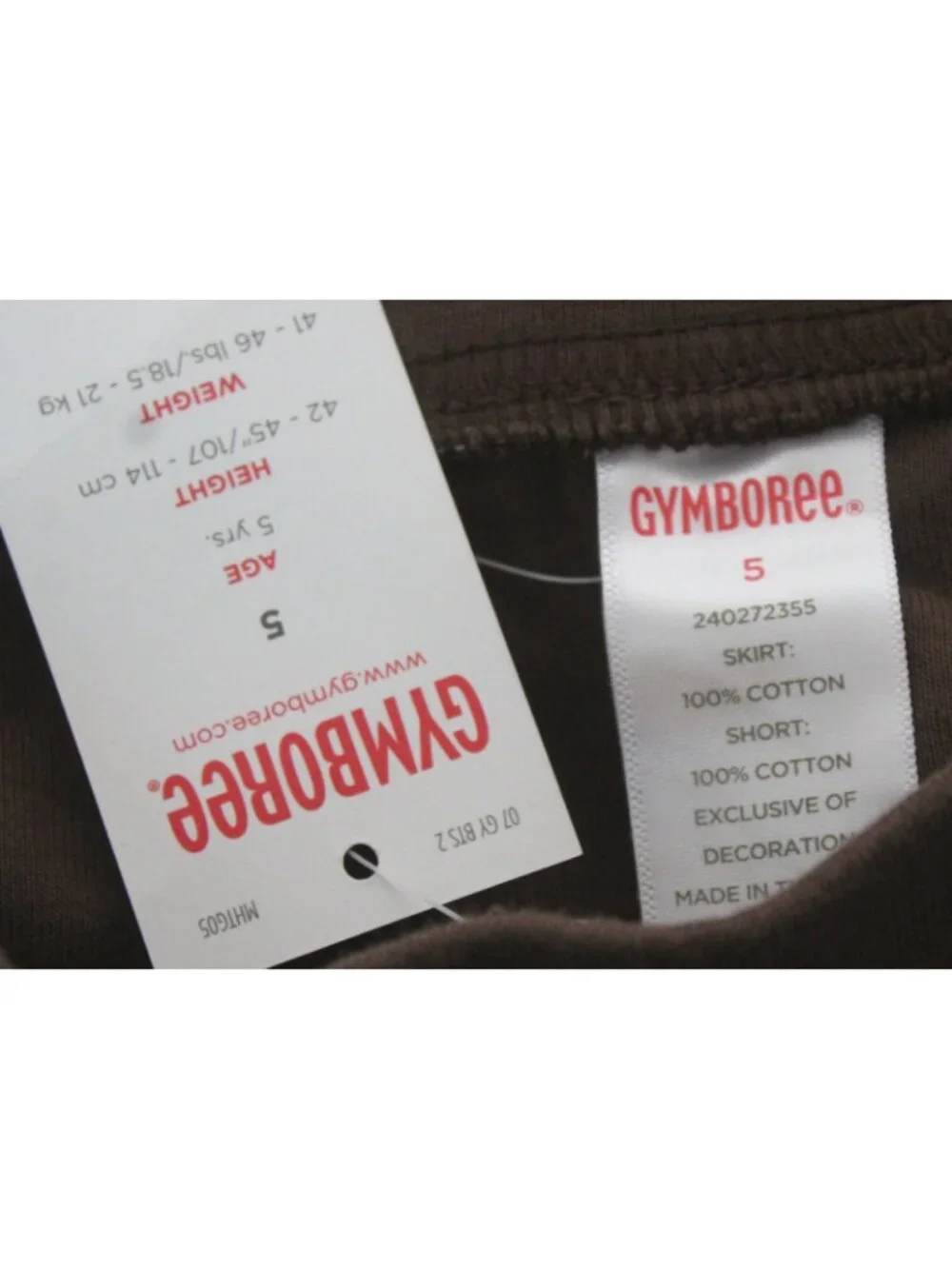 2007 Gymboree Equestrian Club Brown Skorts sz 5 Ruffle Pockets Bows Ivy Leaque